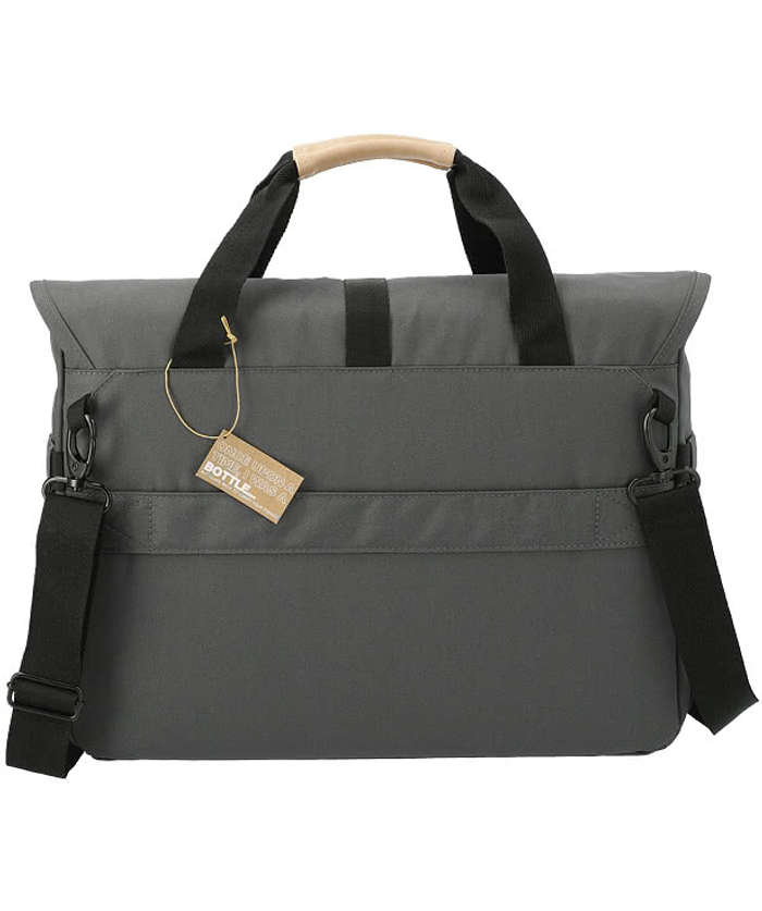 Aft Recycled 15" Computer Messenger Bag - Charcoal 3 Aft Recycled 15" Computer Messenger Bag - Charcoal