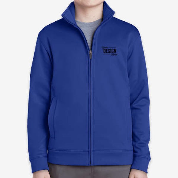 Sport-Tek Youth Sport-Wick Tech Fleece Full Zip Jacket - True Royal