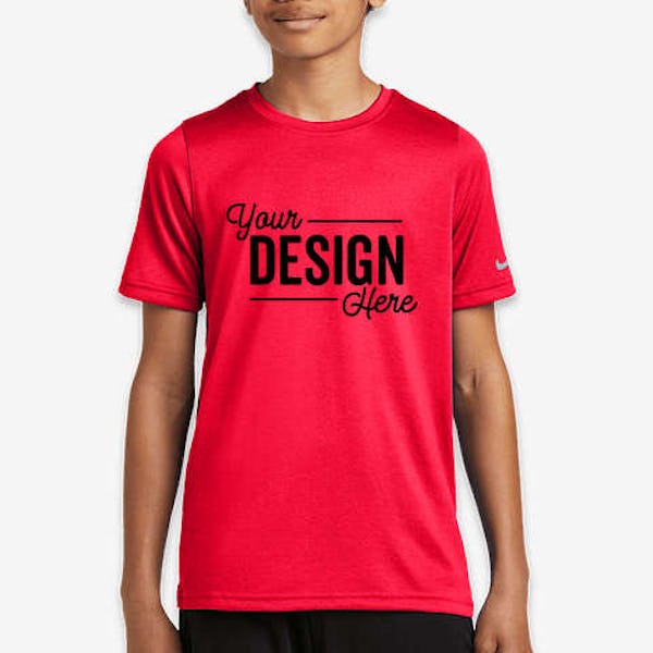 Nike Youth rLegend Recycled Swoosh Sleeve Performance Shirt - University Red