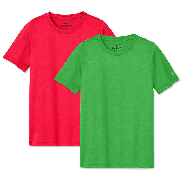 Nike Youth rLegend Recycled Swoosh Sleeve Performance Shirt - University Red