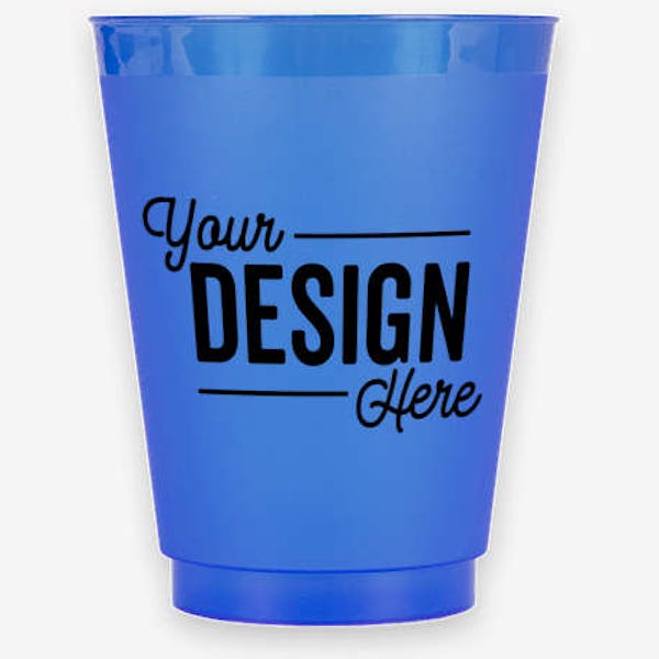 16 oz. Frosted Flex Cup - Frost Blue