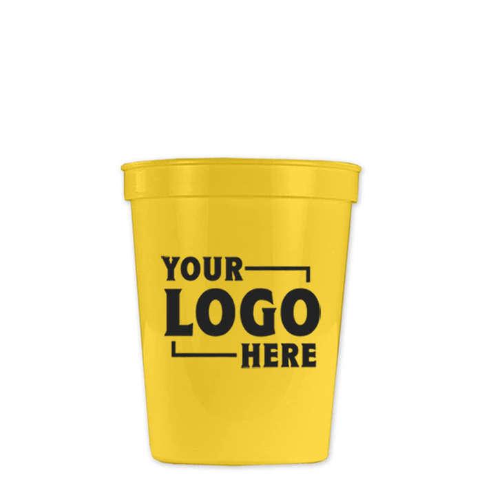 16 oz. Plastic Stadium Cup - Yellow