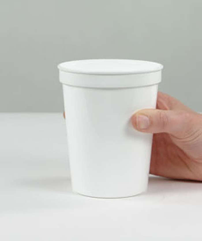 16 oz. Plastic Stadium Cup - Yellow 3 16 oz. Plastic Stadium Cup - Yellow
