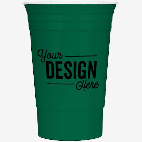 16 oz. Reusable Plastic Party Cup - Kelly Green