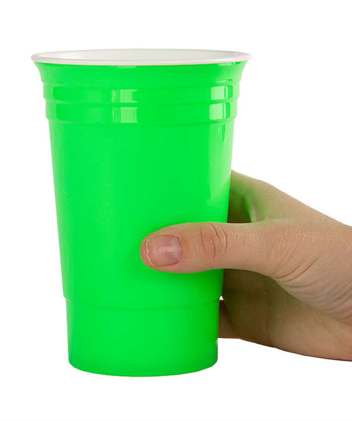 16 oz. Reusable Plastic Party Cup - Kelly Green