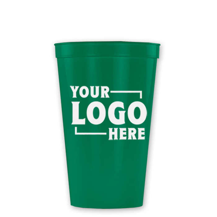22 oz. Plastic Stadium Cup - Green