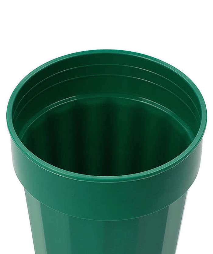 16 oz. Fluted Plastic Stadium Cup - Black