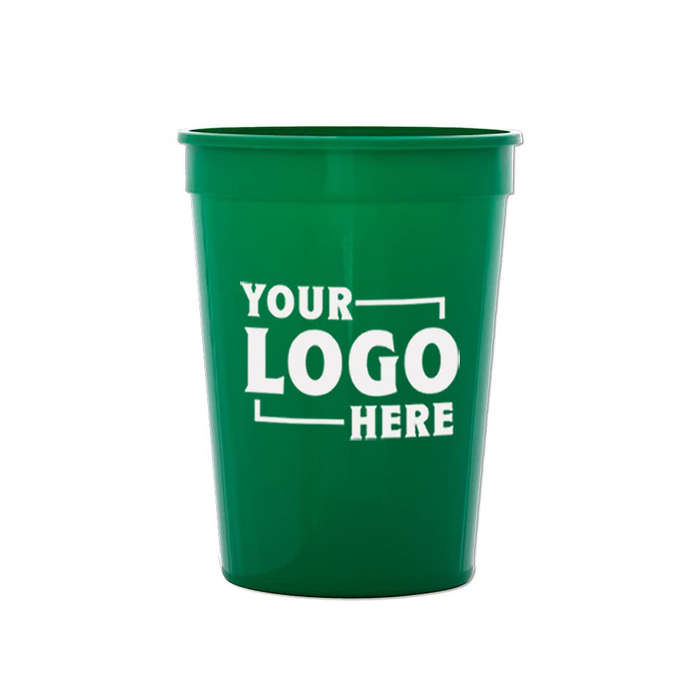 12 oz. Plastic Stadium Cup - Yellow