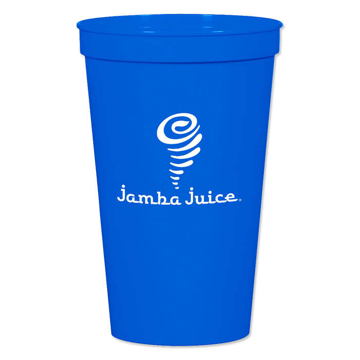 22 oz. Big Game Plastic Stadium Cup (Case of 500) - Red