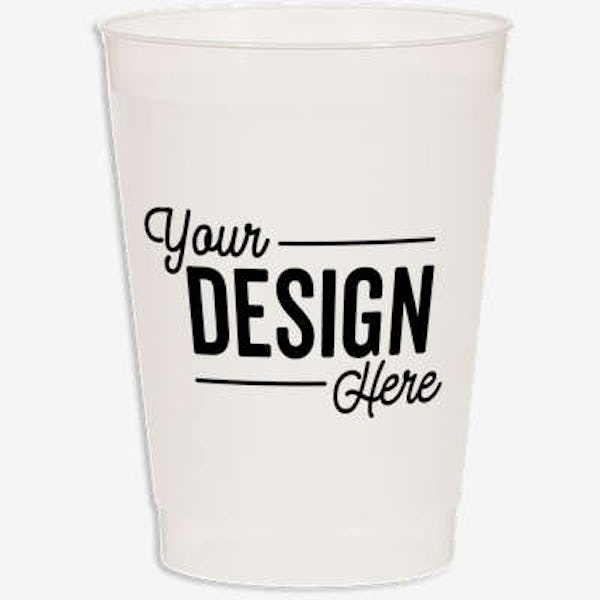 10 oz. Frost Flex Plastic Stadium Cup (Case of 500) - Frost Clear