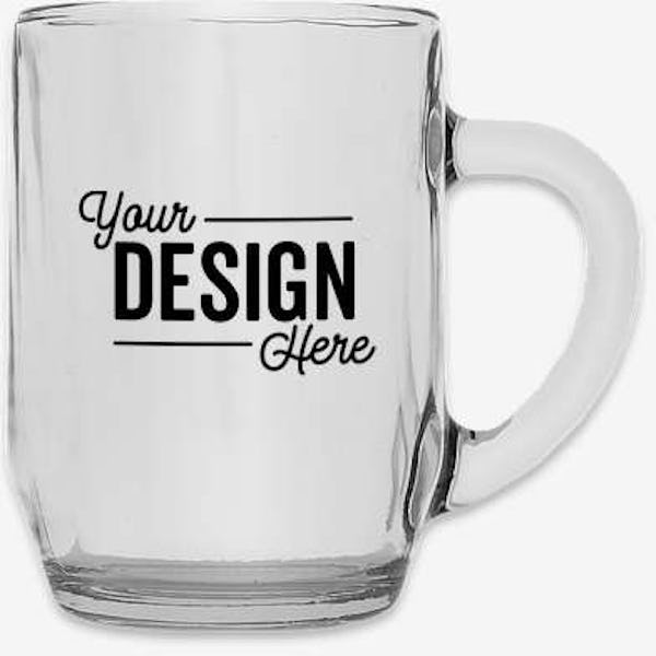 10 oz. Haworth Glass Coffee Mug - Clear