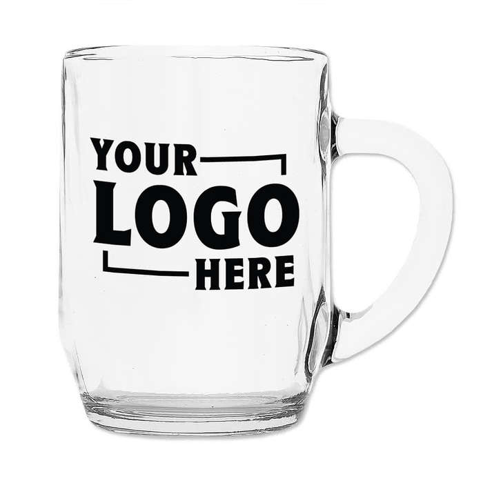 10 oz. Haworth Glass Coffee Mug - Clear