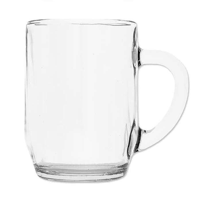 10 oz. Haworth Glass Coffee Mug - Clear