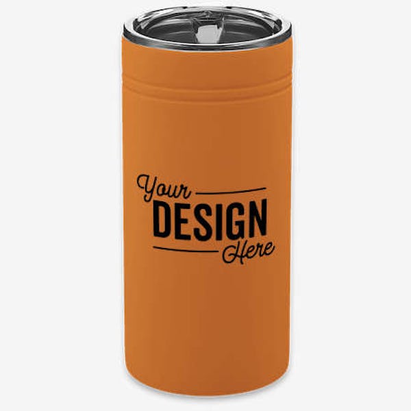 12 oz. Sherpa Vacuum Tumbler and Slim Can Insulator - Autumn Orange