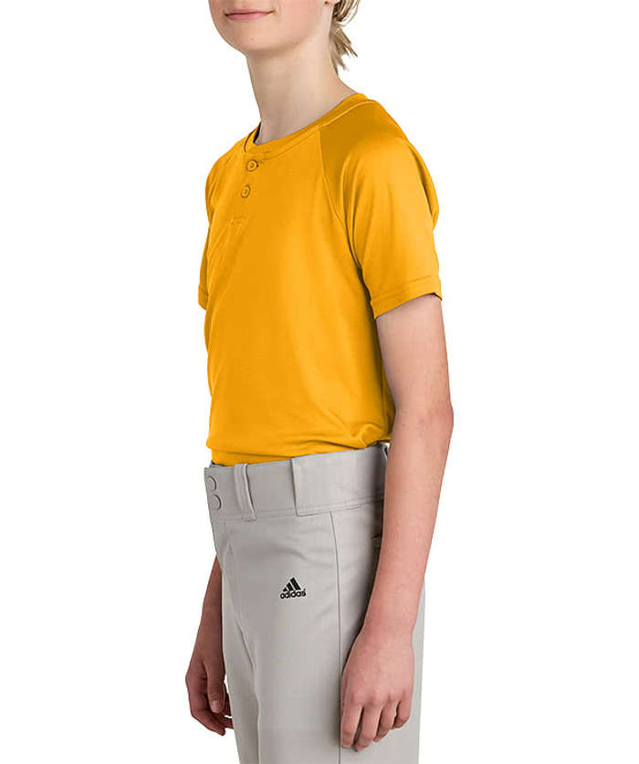 Sport-Tek Youth Competitor 2-Button Baseball Henley - True Royal 5 Sport-Tek Youth Competitor 2-Button Baseball Henley - True Royal