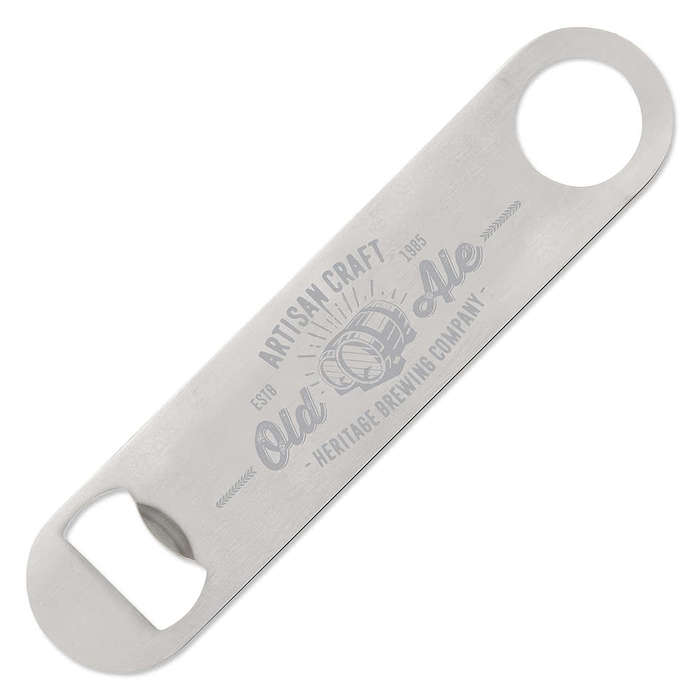 Classic Paddle Bottle Opener - Silver