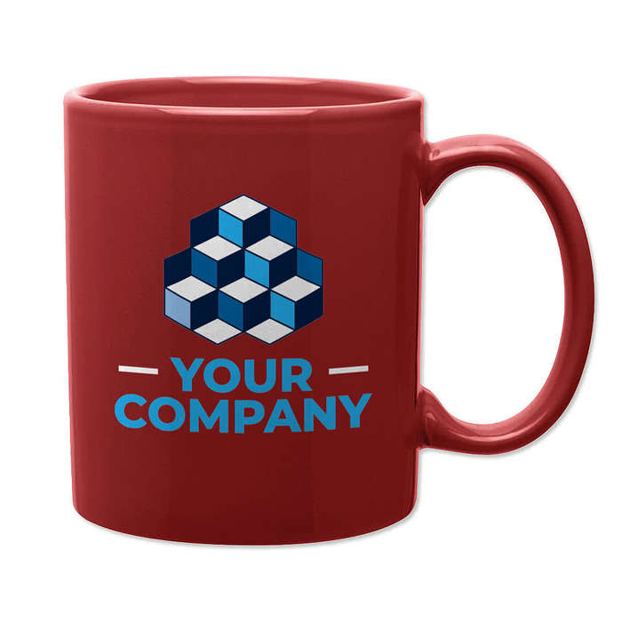 11 oz. Glossy Ceramic Mug - Orange