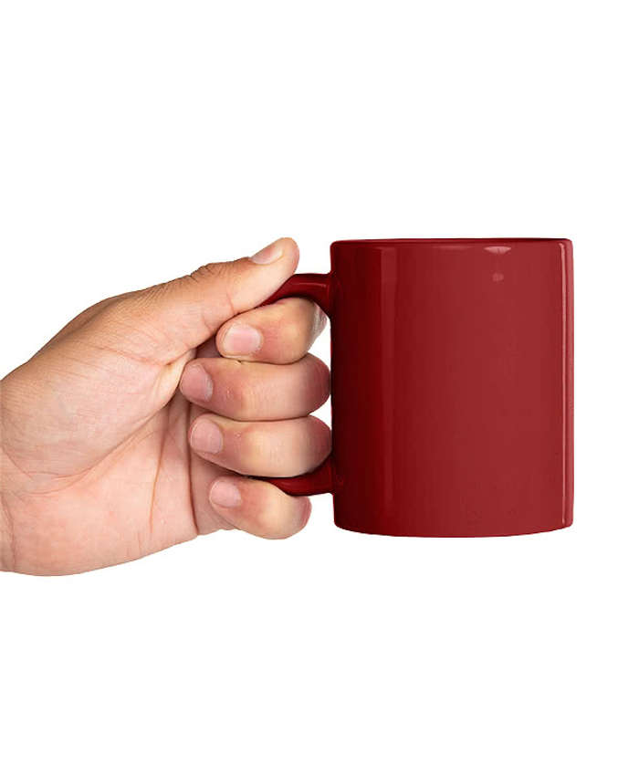 11 oz. Glossy Ceramic Mug - Orange 3 11 oz. Glossy Ceramic Mug - Orange