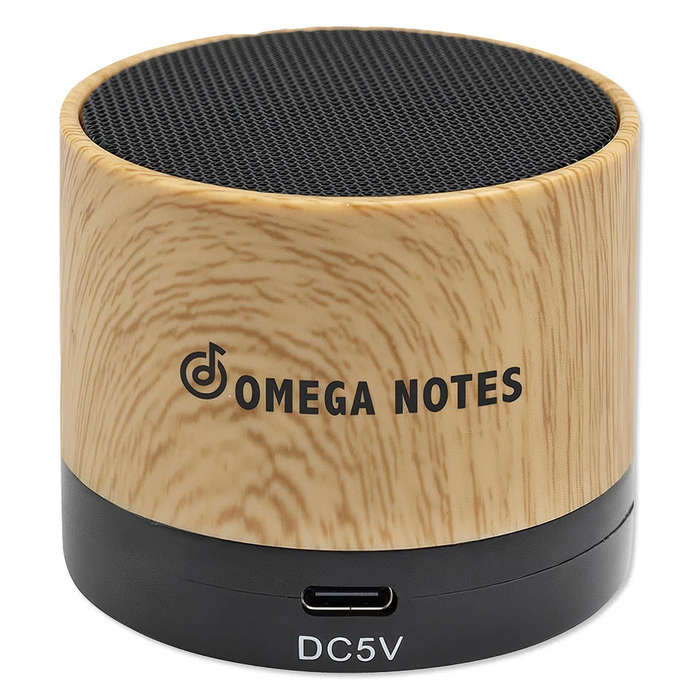 Allegro Wood Grain Wireless Bluetooth Speaker - Woodtone