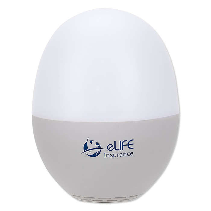 Audio Dome Lighted Wireless Speaker with White Noise Sounds - Gray