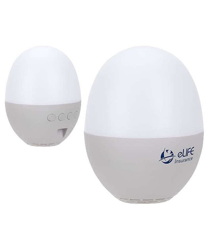 Audio Dome Lighted Wireless Speaker with White Noise Sounds - Gray 6 Audio Dome Lighted Wireless Speaker with White Noise Sounds - Gray