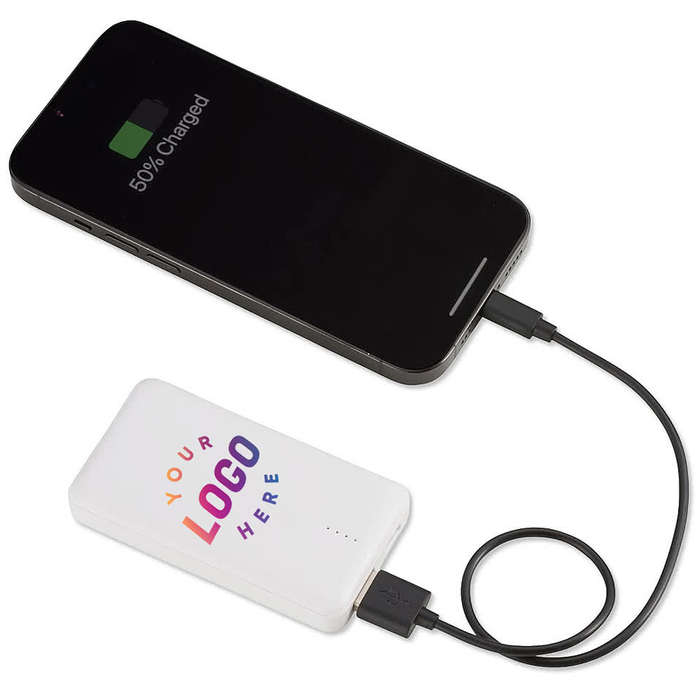 Full Color mophie 3,000 mAh Portable Power Bank - White
