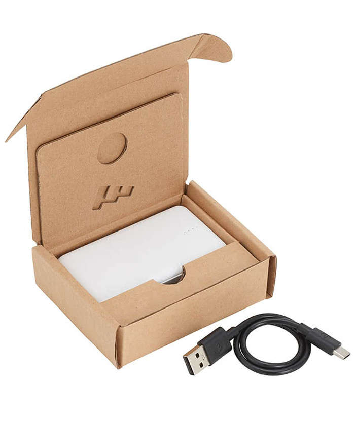 Full Color mophie 3,000 mAh Portable Power Bank - White