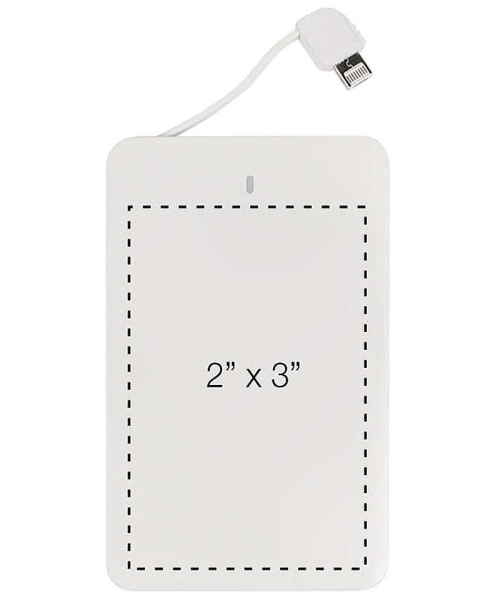 Full Color iTwist 2,500 mAh 3-in-1 Portable Power Bank - White