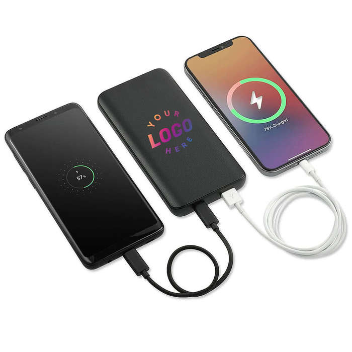 Full Color mophie Power Boost 10,000 mAh Portable Power Bank - Black