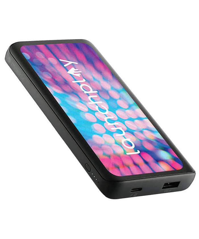 Full Color mophie Power Boost 10,000 mAh Portable Power Bank - Black