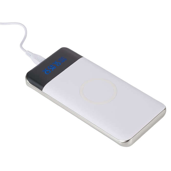 Constant 10,000 mAh Portable Wireless Power Bank - White (WH)