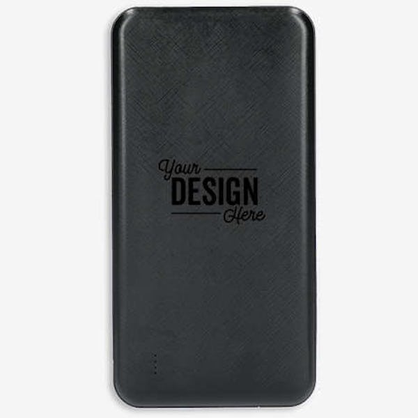 Full Color Dart 10,000 mAh Portable Power Bank - Black