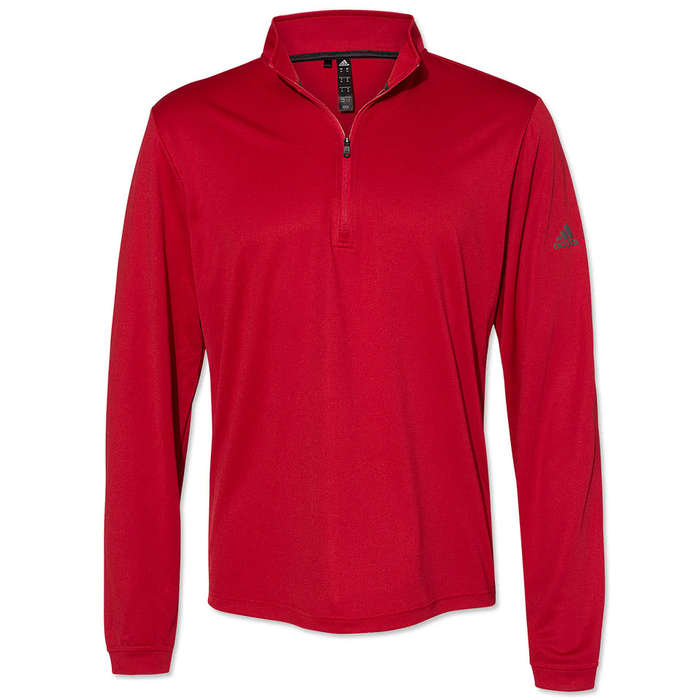 Adidas Recycled Lightweight Quarter Zip Sweatshirt - Grey Three