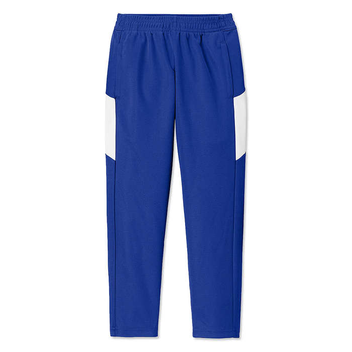 Sport-Tek Youth Recycled Travel Warm-Up Pant - Black / White