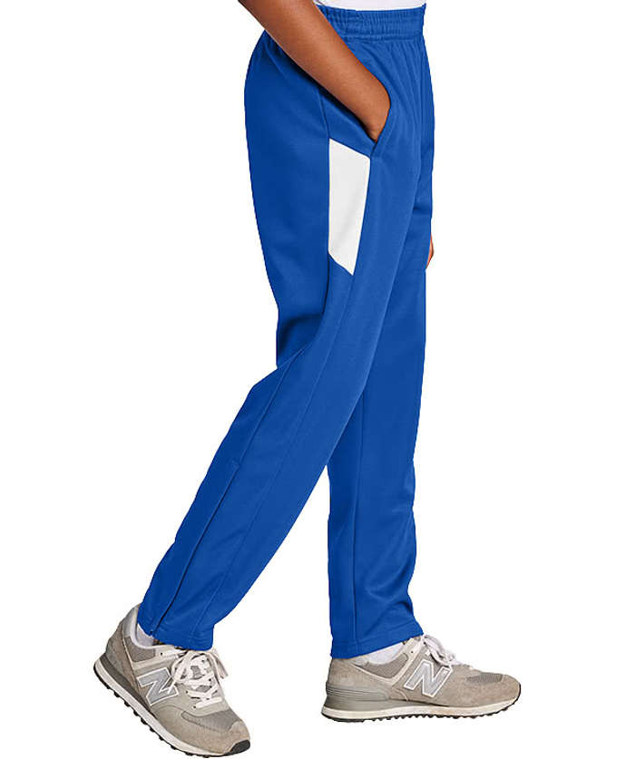 Sport-Tek Youth Recycled Travel Warm-Up Pant - Black / White 5 Sport-Tek Youth Recycled Travel Warm-Up Pant - Black / White