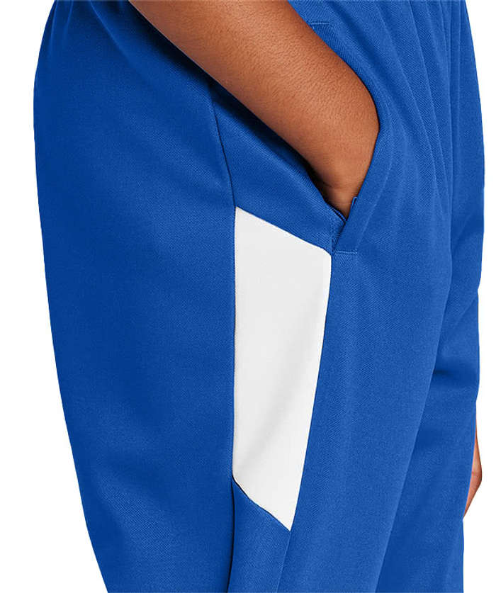 Sport-Tek Youth Recycled Travel Warm-Up Pant - Black / White 6 Sport-Tek Youth Recycled Travel Warm-Up Pant - Black / White