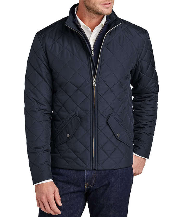 Brooks Brothers Quilted Soft Shell Jacket - Deep Black 4 Brooks Brothers Quilted Soft Shell Jacket - Deep Black