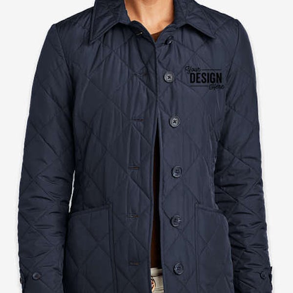 Brooks Brothers Women's Quilted Soft Shell Jacket - Night Navy