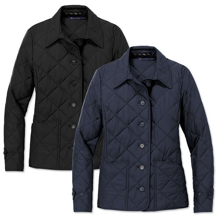 Brooks Brothers Women's Quilted Soft Shell Jacket - Night Navy 3 Brooks Brothers Women's Quilted Soft Shell Jacket - Night Navy
