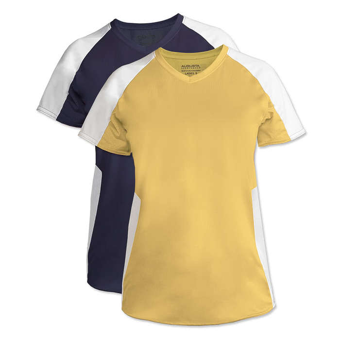 Augusta Youth Girls Cutter Jersey - White / Black