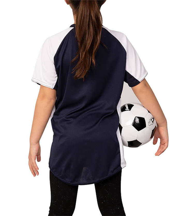 Augusta Youth Girls Cutter Jersey - White / Black