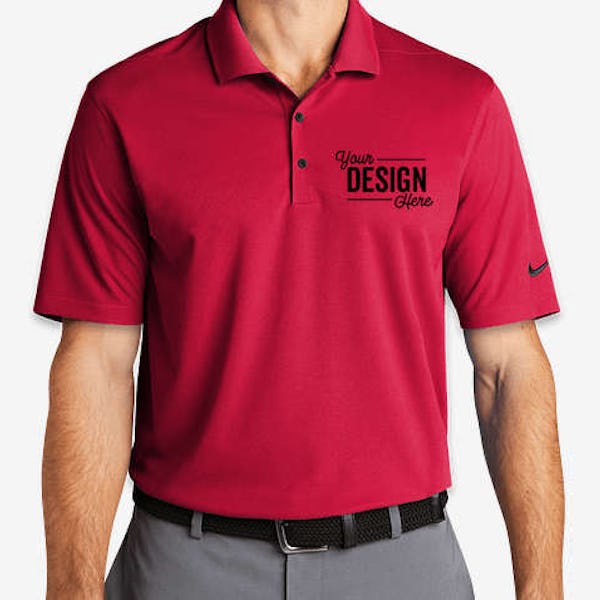 Nike Dri-FIT Micro Pique Performance Polo 2.0 - Printed - University Red