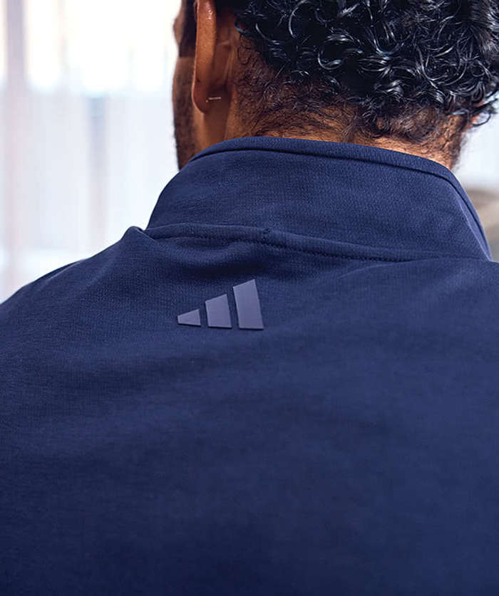 Adidas Club Recycled Quarter Zip Vest - Grey Three