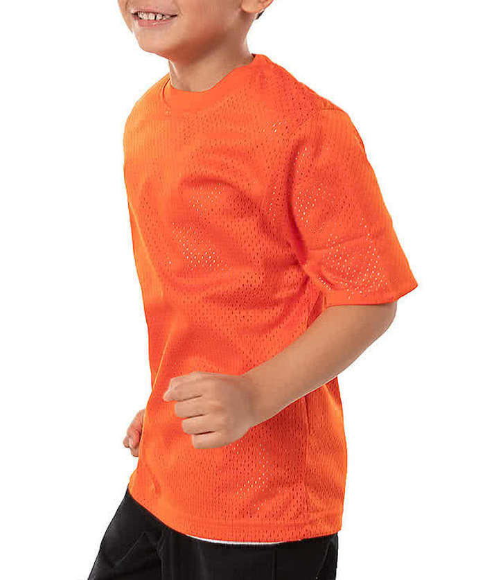 Augusta Youth Short Sleeve Mesh Reversible Jersey - Royal / White