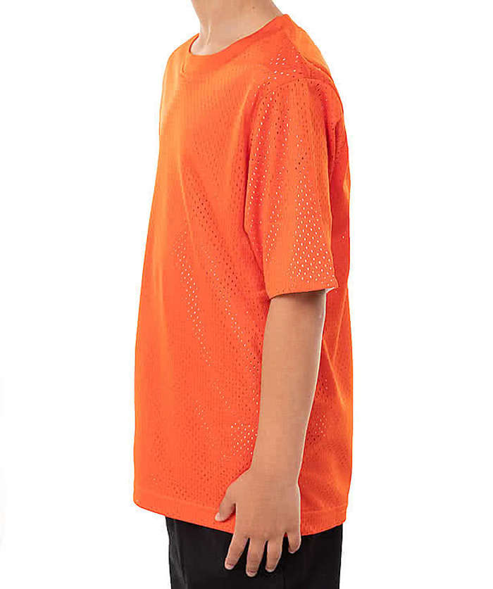 Augusta Youth Short Sleeve Mesh Reversible Jersey - Royal / White