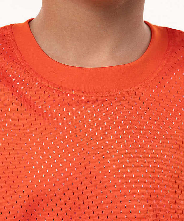 Augusta Youth Short Sleeve Mesh Reversible Jersey - Royal / White