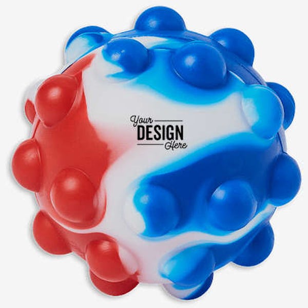 Tie Dye Push Pop Stress Ball - Patriot
