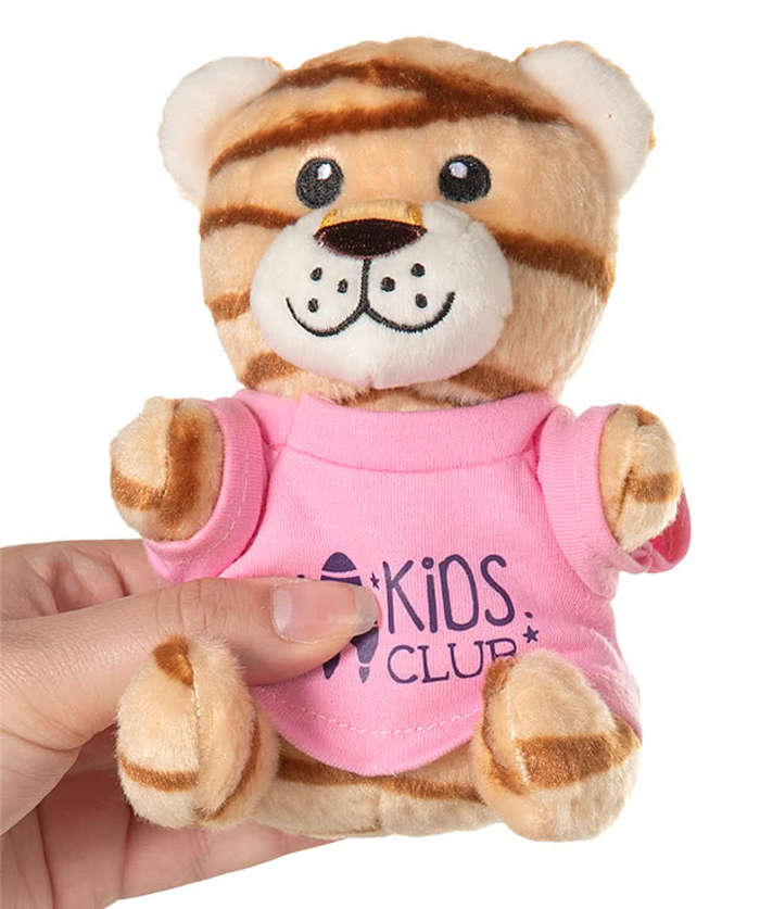 6" Little Buddy Tiger Plush Animal - Light Blue