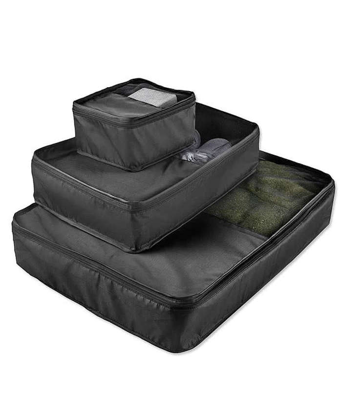 3-Piece Packing Cube Set - Black 3 3-Piece Packing Cube Set - Black
