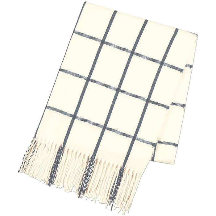 Charleston Fringed Scarf - Tan 3 Charleston Fringed Scarf - Tan